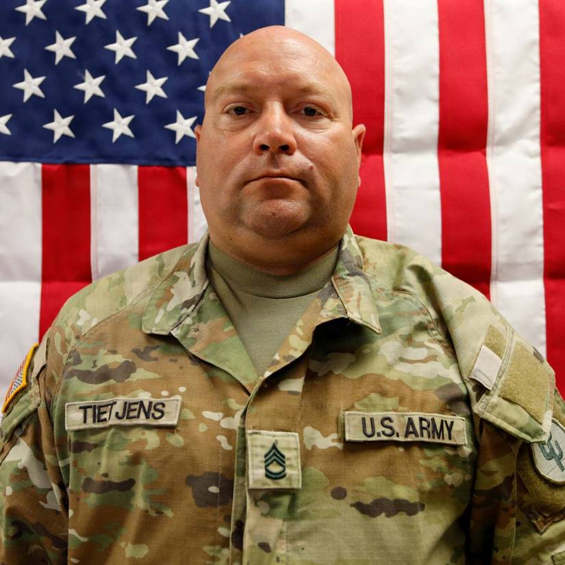 Noah Tietjens flag portrait